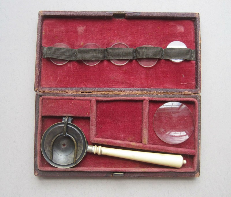 FINE LIEBREICH'S OPHTHALMOSCOPE Fleaglass