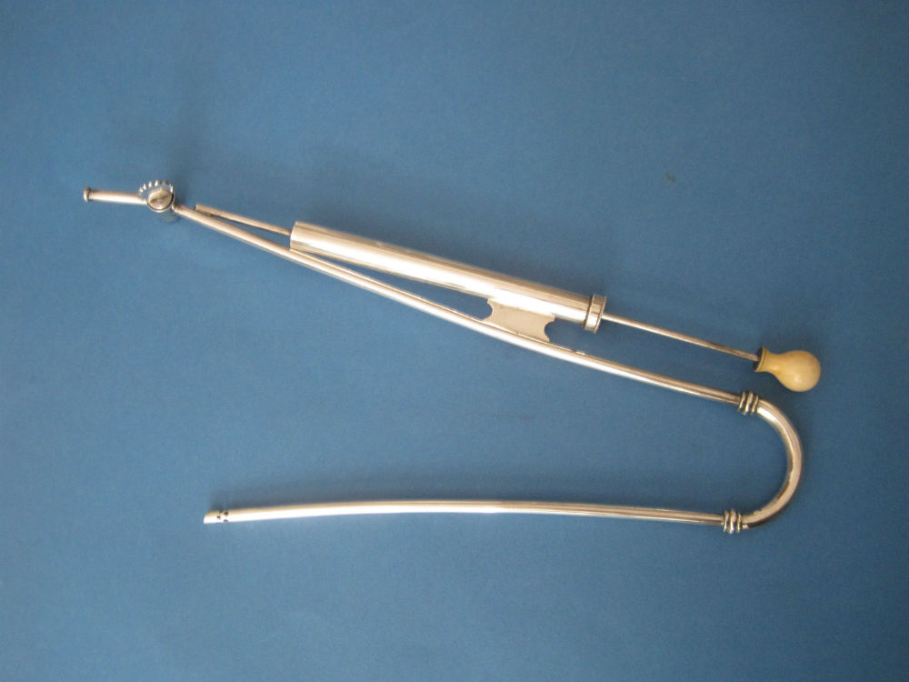 C1820 Silver Mechanical Wine Siphon Fleaglass