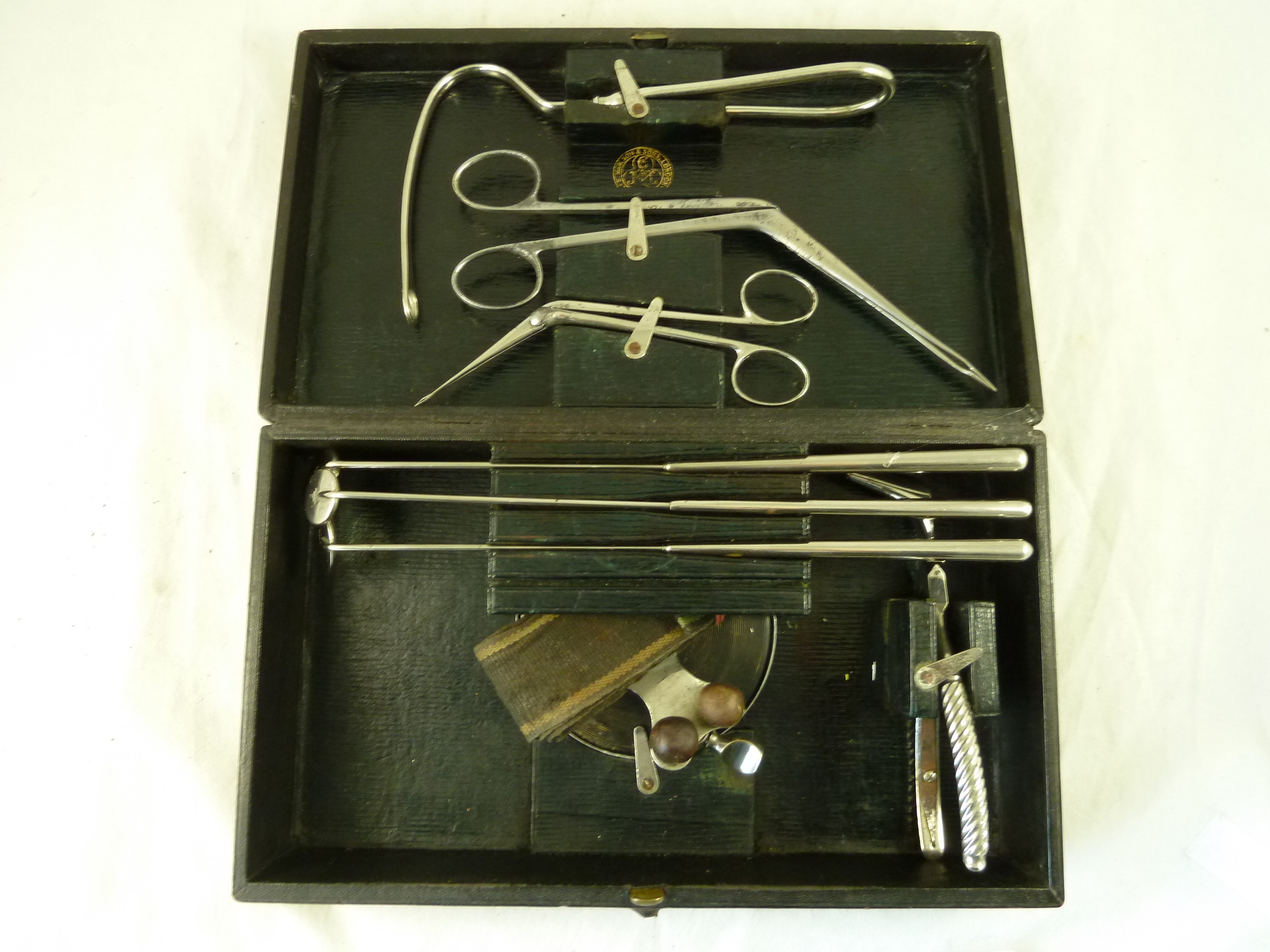 Boxed ENT Surgical Instruments Set Maw Son & Sons Ear Nose Throat