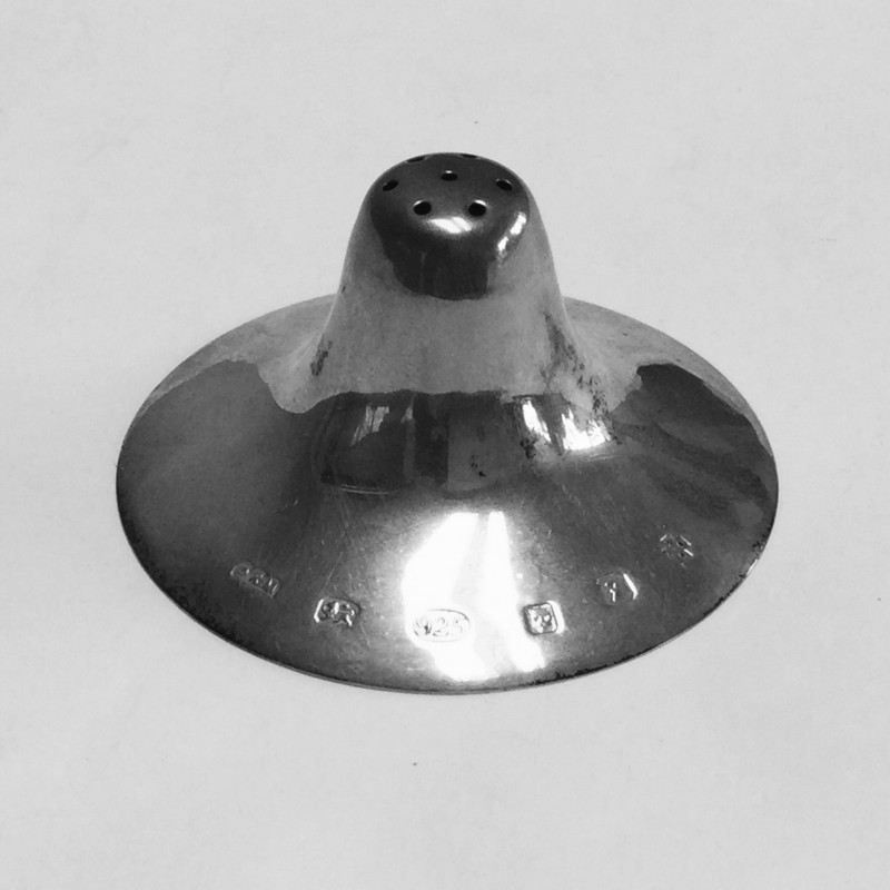Commemorative Serling silver nipple guard. Fleaglass