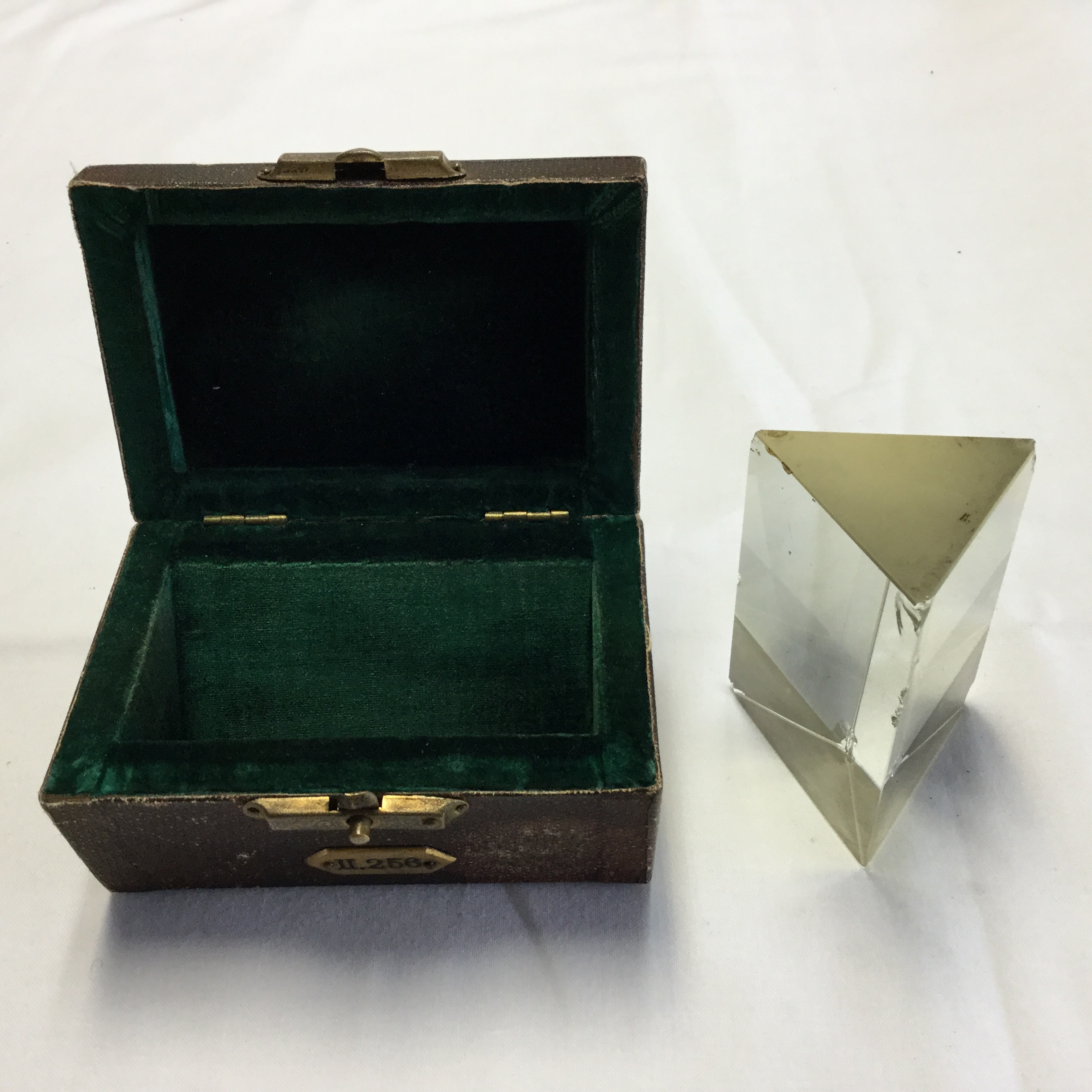 Antique prism in original case Fleaglass