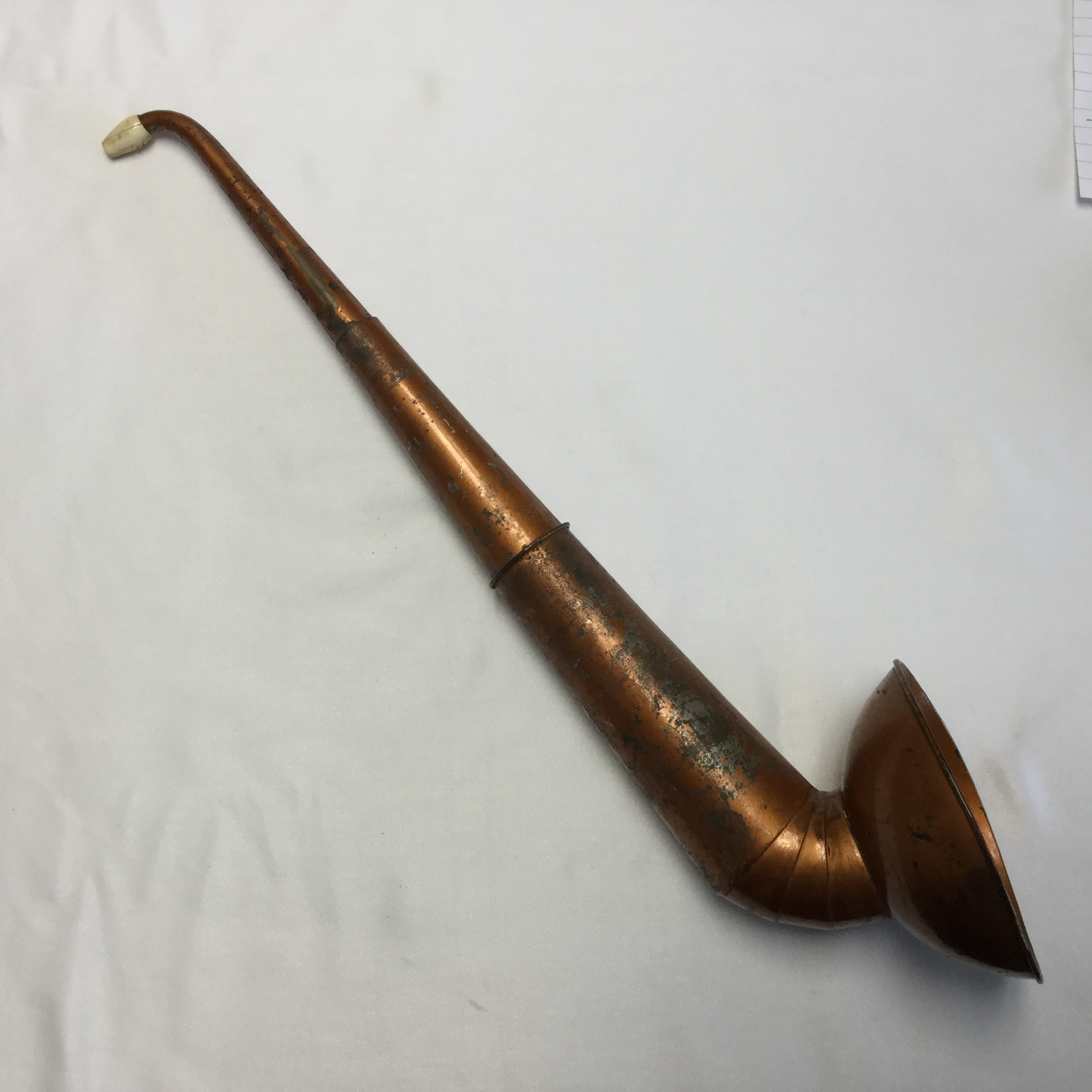 Antique japanned tin collapsible ear trumpet Fleaglass