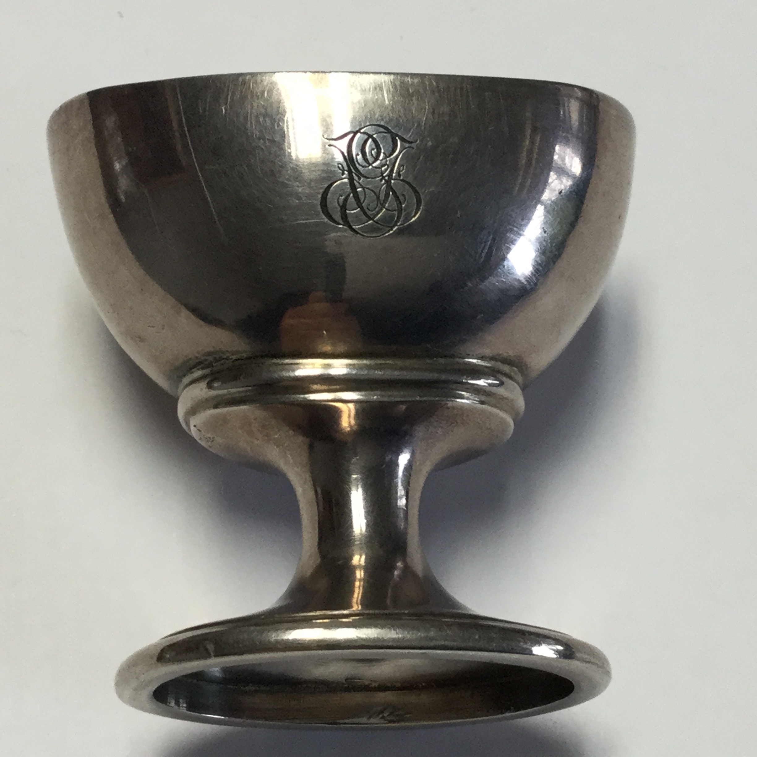 Antique sterling silver eye bath Fleaglass