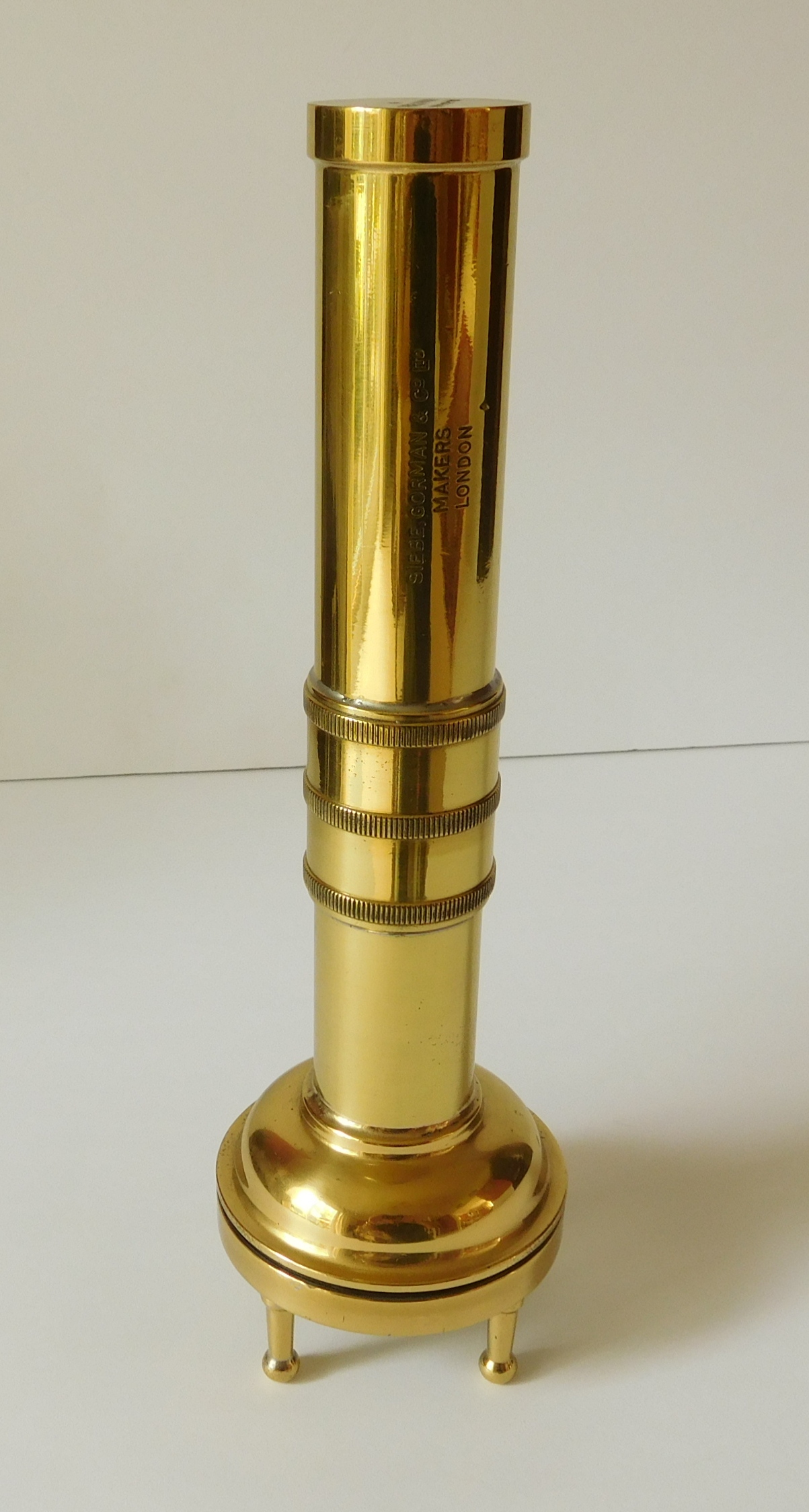A 2nd WW British Brass Divers Torch By Siebe Gorman, London Fleaglass