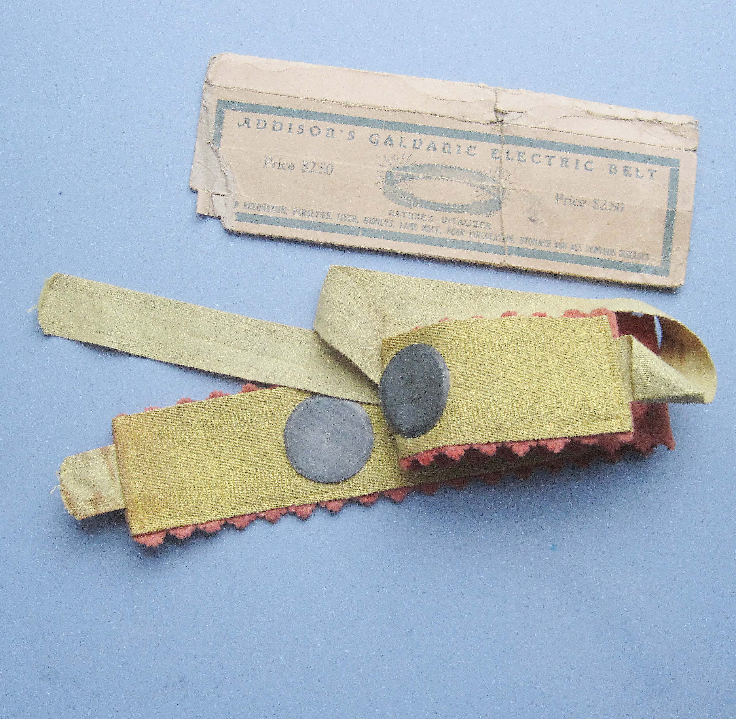 Addison's Galvanic Electric Belt Fleaglass