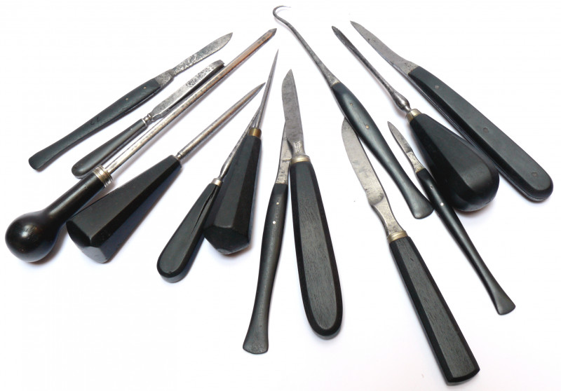 For sale Lot of Scalpels bistoury fleam surgical blades blood letting