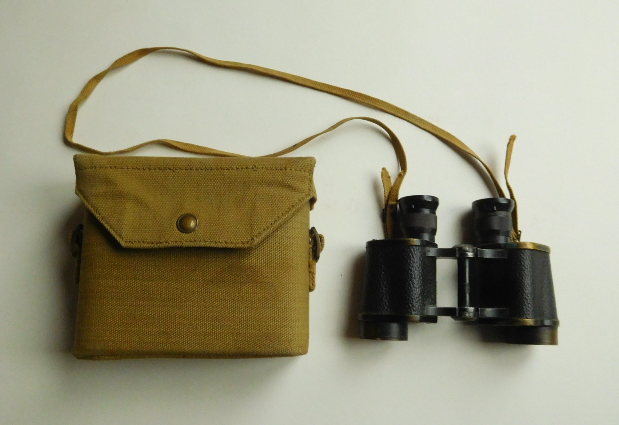 An Original WW2 British Officers Prismatic 6x30 Field Binoculars, With