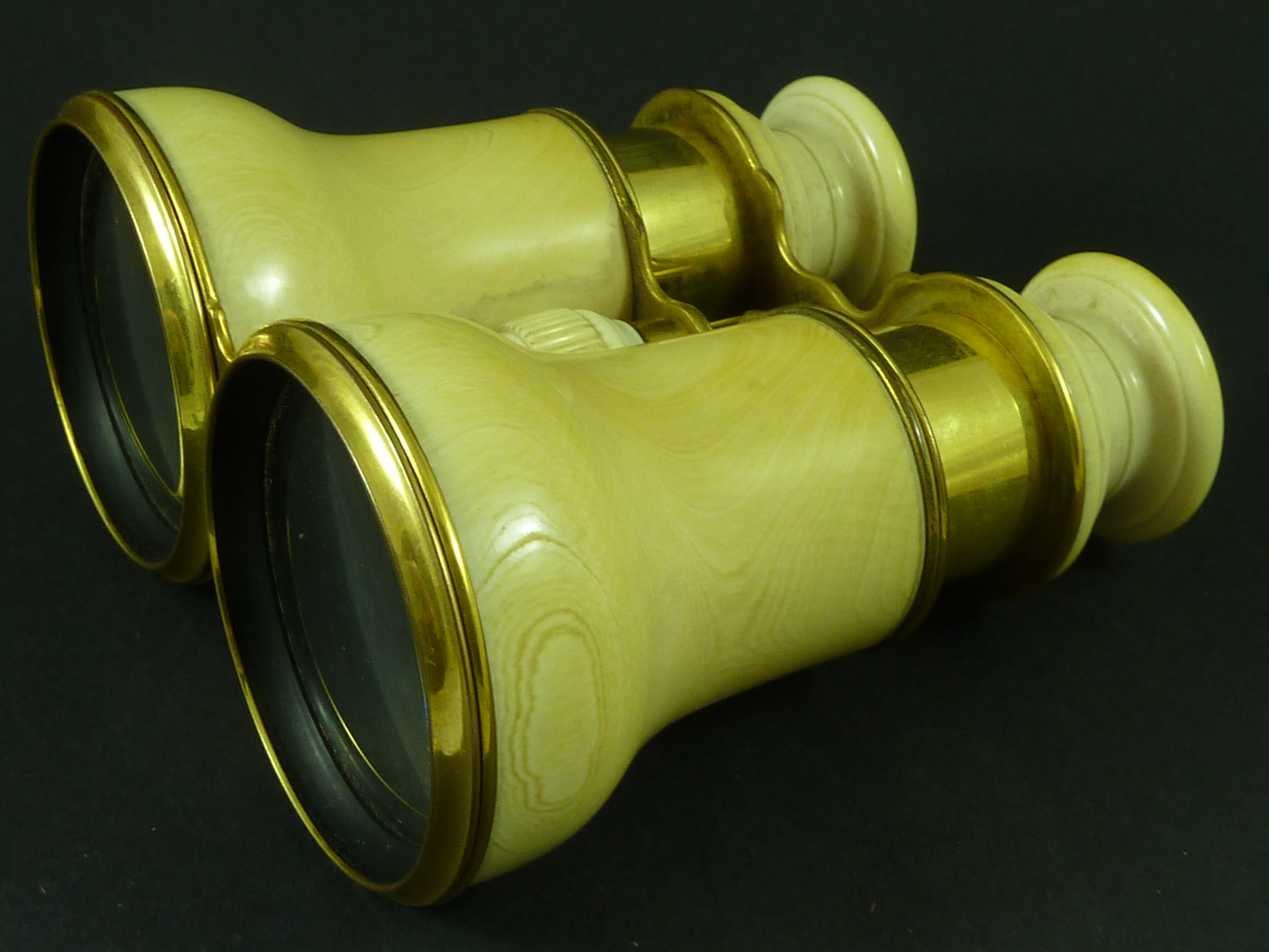 For Sale Dollond Ivory Binoculars Gilt Brass London English Victorian