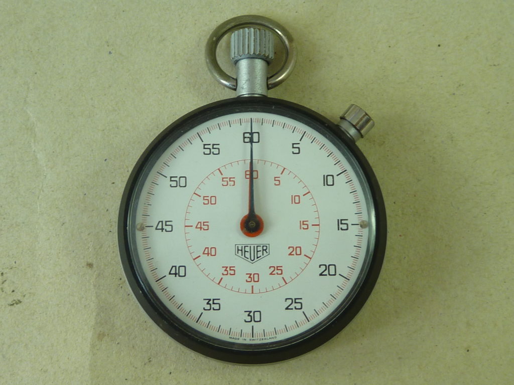 For Sale; Heuer Stopwatch 502.401 Pocket Watch 1/5 Second 60 Vintage