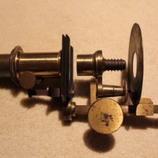 ~RARE MICROSCOPIC SLIDE ATTACHMENT FOR A DUBOSCQ-PELLIN MAGIC LANTERN~