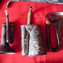 Collection of 7 antique ear trumpets