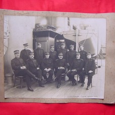 Antique Italian photo of Navy officiers – 1908 – R.N.Lepanto