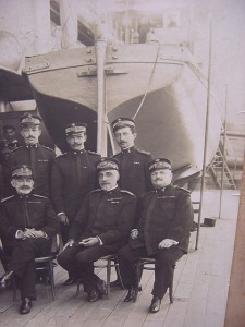 Antique Italian photo of Navy officiers - 1908 - R.N.Lepanto