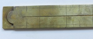 18th c. French Brass Folding Square - Archipenzolo