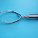 C1880 HALE'S LONG OBSTET. FORCEPS: EBONY HANDLES