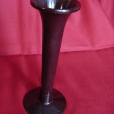 An Italian red bakelite monaural stethoscope “Humana”