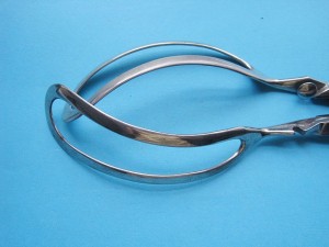 Hale's Short Obstetrical Forceps Ebony Handles