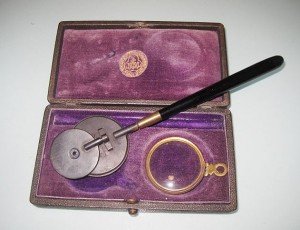 Baumeister's 1882 Model Opthalmoscope