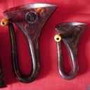 Collection of 7 antique ear trumpets