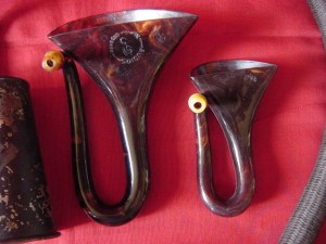 Collection of 7 antique ear trumpets