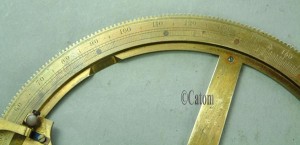 FOLDING ARM PROTRACTOR BY TROUGHTON & SIMS