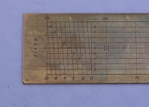 Architect or Nautica Brass Rule - 4 Scales - 19th   c.