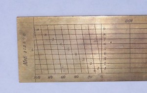 Architect or Nautica Brass Rule - 4 Scales - 19th   c.