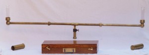 19th century Brass & Glass Water Level w/ Case