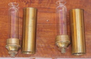 19th century Brass & Glass Water Level w/ Case