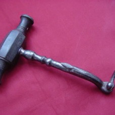 Antique dental key, with leaves design and 3  positions
