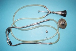 Prof. Felix Pincus'  Stethoscope in orig. case