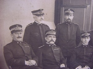 Antique Italian photo of Navy officiers - 1908 - R.N.Lepanto