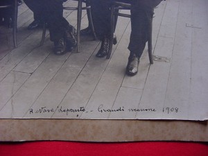 Antique Italian photo of Navy officiers - 1908 - R.N.Lepanto