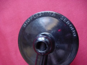 An Italian bakelite monaural stethoscope, BIOPLASTINA SERONO