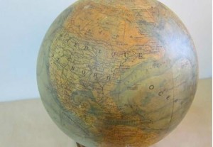 A J FOREST ROTATING GLASS GLOBE