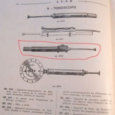 Cased 1920s Bailliart Tonometer with Stop