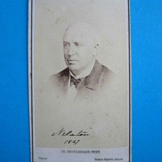 Autographed Carte de Visite of Dr. Auguste Nélaton