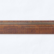 12" INCH BOXWOOD AND BRASS FOLDING SLIDE RULE BY THOMAS BRADBURN WITH ROUTLEDGE TABLES