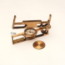 A BRASS PORTABLE MINING CLINOMETER CIRCA 1880 - DAVIS & SON LONDON & DERBY