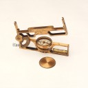 A BRASS PORTABLE MINING CLINOMETER CIRCA 1880 - DAVIS & SON LONDON & DERBY