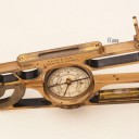 A BRASS PORTABLE MINING CLINOMETER CIRCA 1880 - DAVIS & SON LONDON & DERBY