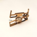 A BRASS PORTABLE MINING CLINOMETER CIRCA 1880 - DAVIS & SON LONDON & DERBY