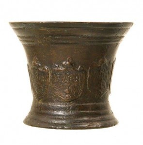 Bronze Mortar - Van Leest Antiques (1)