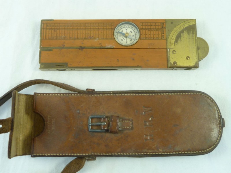 Clinometer Level Sight Compass Folding Ruler Inclinometer Boxwood