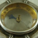 Victorian Enameled Novelty Silver Life Belt Compass