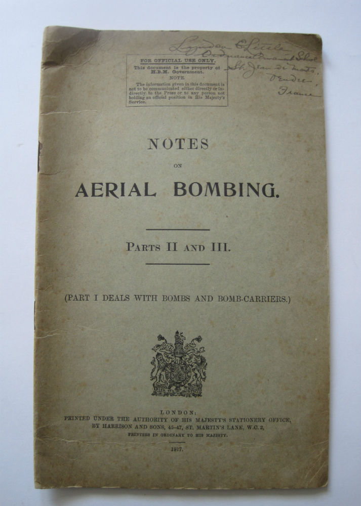 Notes on Aerial Bombing, parts II and III,1917