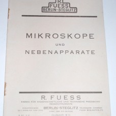 Catalogue R. Fuess, Berlin-Steglitz