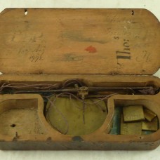 18th Century Boxed Dated English Coin Balance