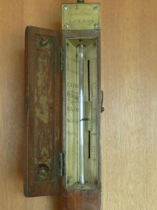 English Georgian Marine Stick Barometer Gowland London