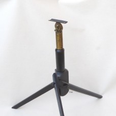 A JAPANNED MAHOGANY AND  BRASS FOLDING TELESCOPE TRIPOD –  CIRCA 1880